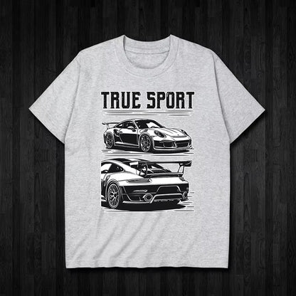 Porsche Sports Car Graphic Cotton Tee