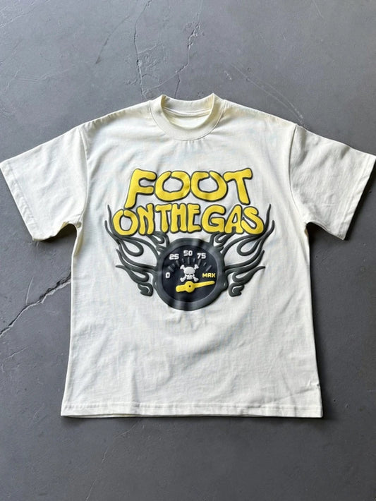 High-Quality Niche Trendy Printed Foot On The Gas