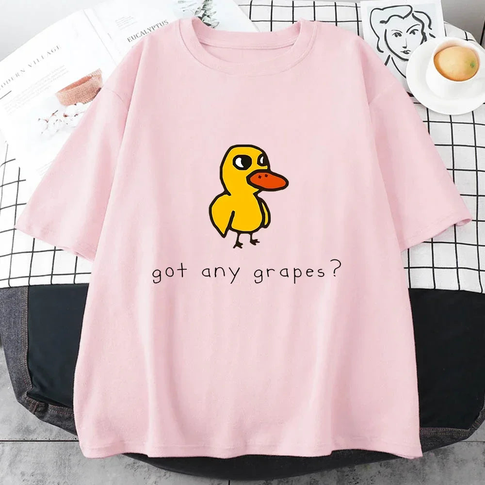 Duck Song Got Grapes Funny T-shirt Junior