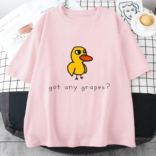 Duck Song Got Grapes Funny T-shirt Junior