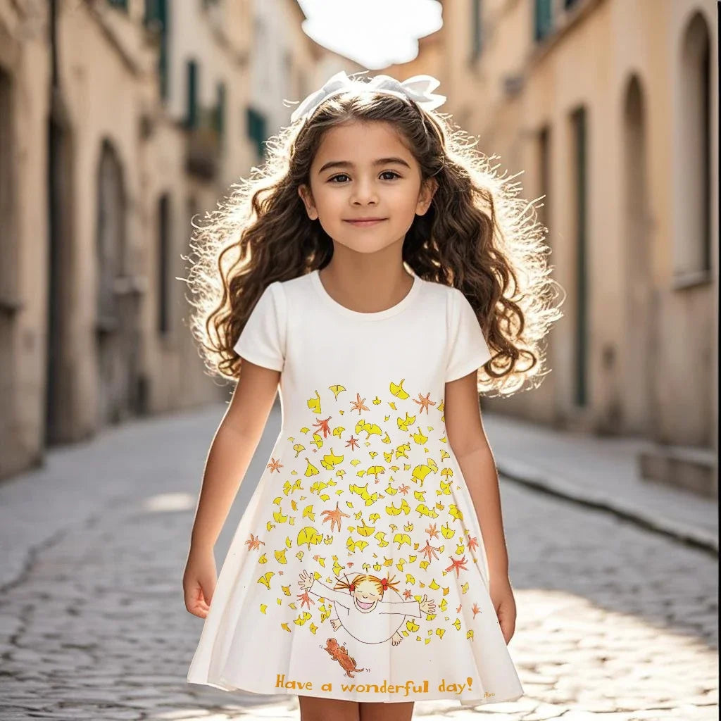 Fashion Dress Cartoon 3D Print