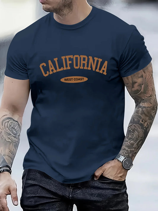 Fashionable CALIFORNIA Letter Printed T-Shirts