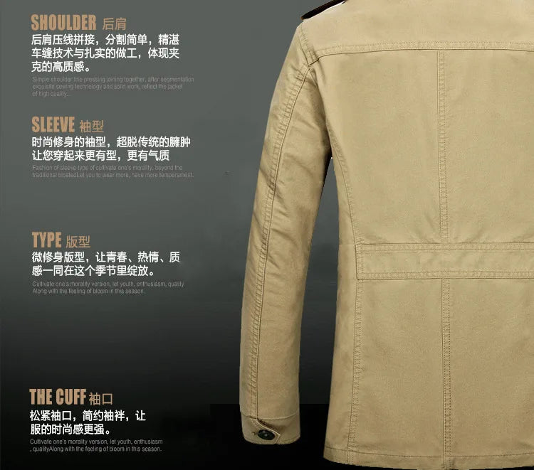 Men’s Cotton Trench Coat