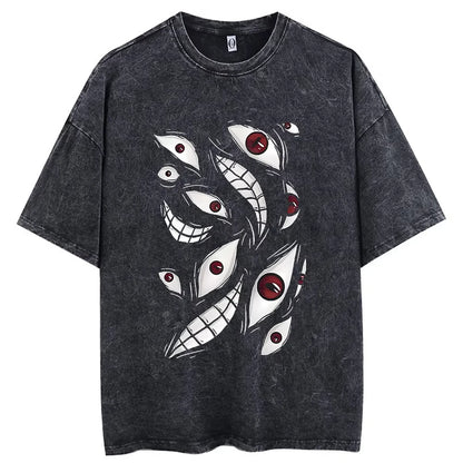 Vintage Washed Hip Hop Anime Tee