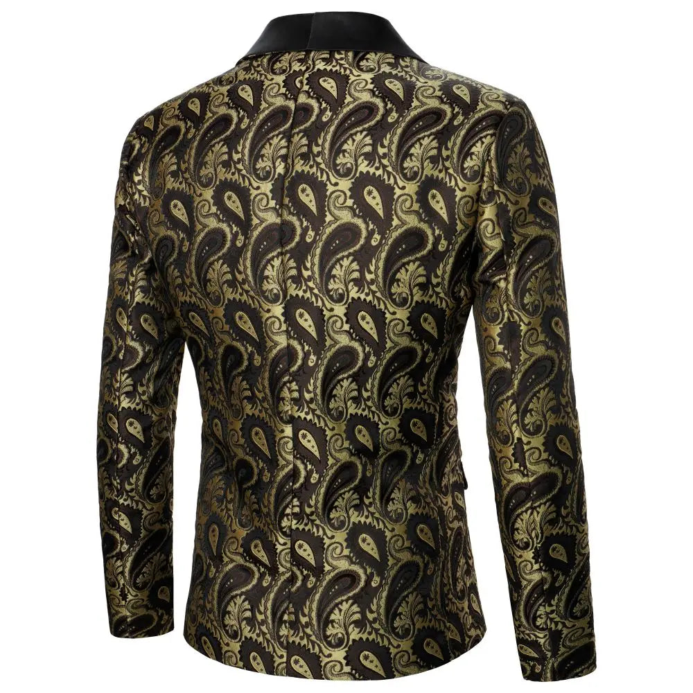 Single Button Blazer Texture Fabric