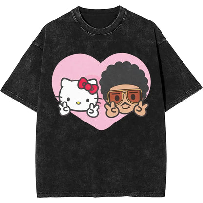 Hello Kitty Bruno Mars Cotton Shirt
