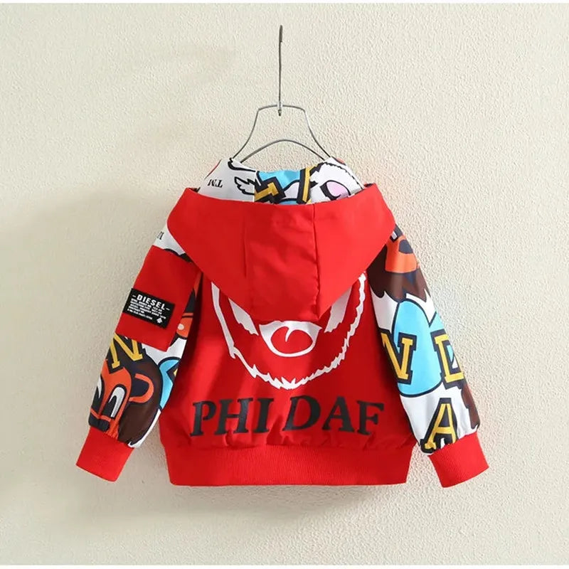 PhiDaf Hooded Windbreaker