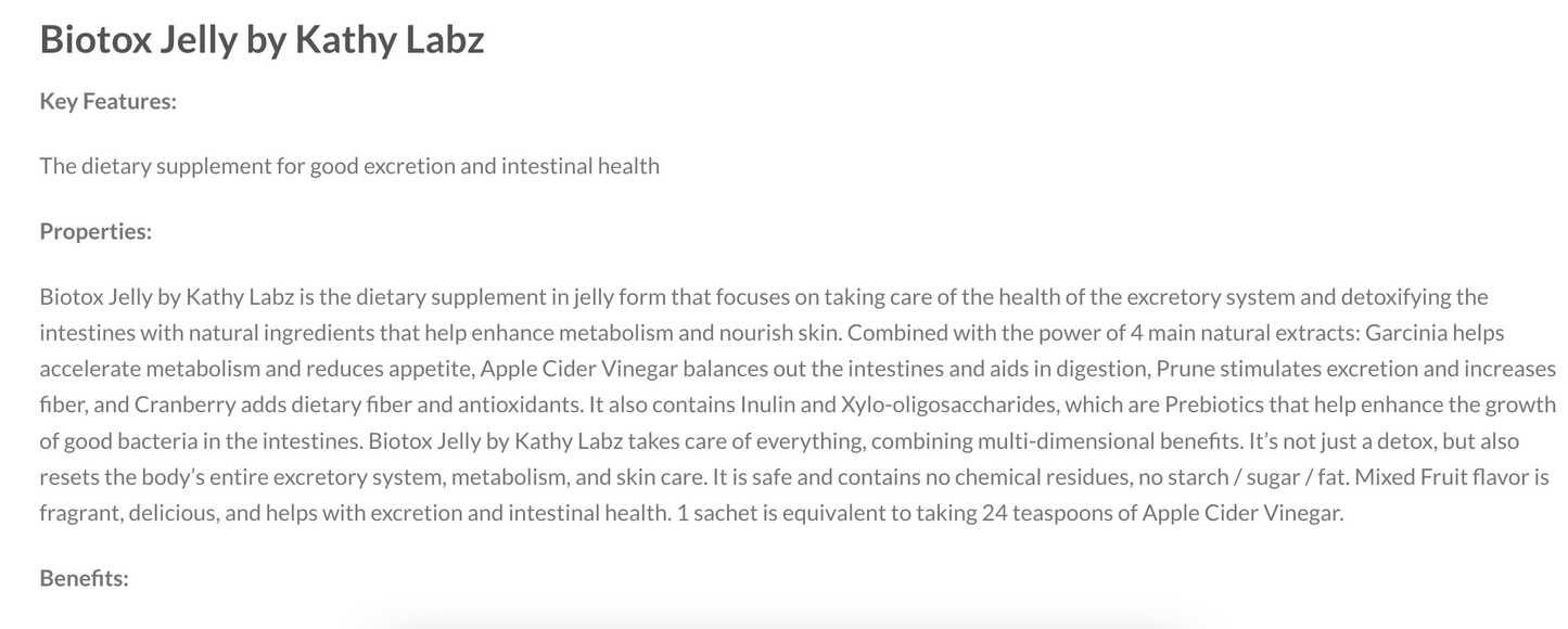 Biotox Jelly