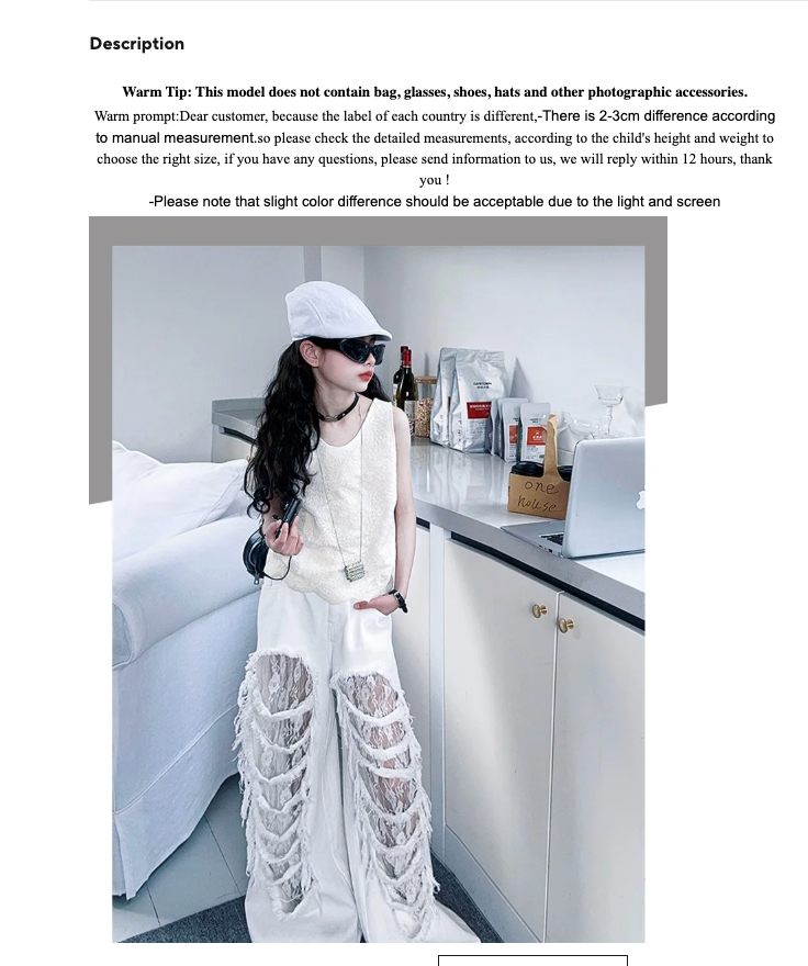 Teen Fashion Street Torn Legs Outfit