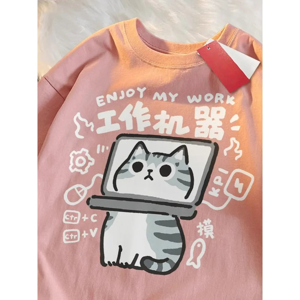Unisex American Retro Loose Summer T-Shirt