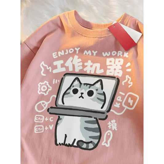 Unisex American Retro Loose Summer T-Shirt
