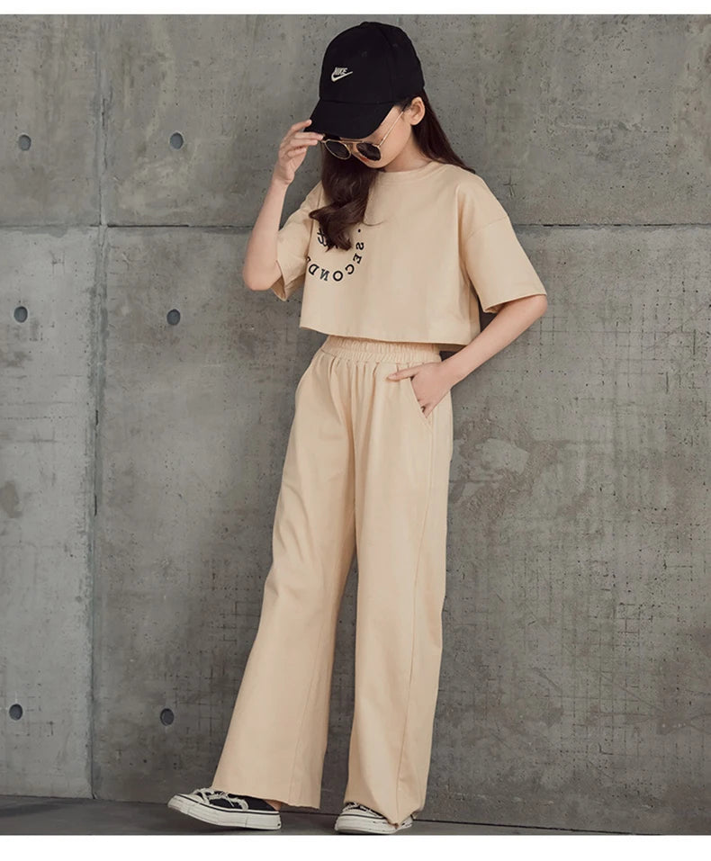 Girls Clothing 2Pcs Set Tops Pants