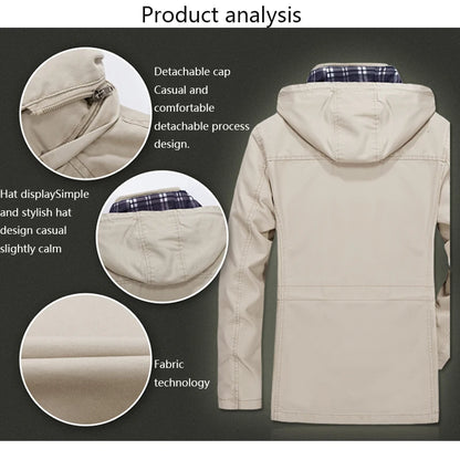 Casual Windproof Outdoor Multi-Pocket Jacket