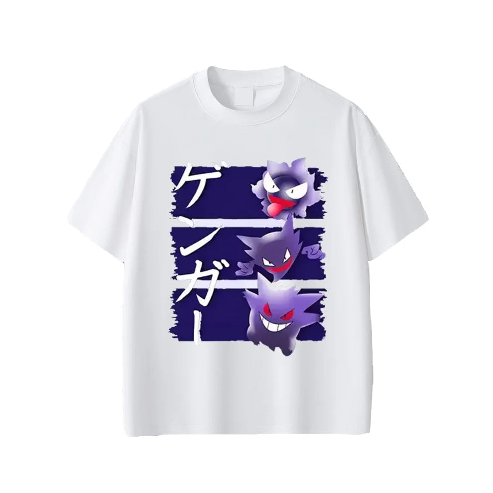 Oversized Gengar Streetwear Summer Gym Shirt