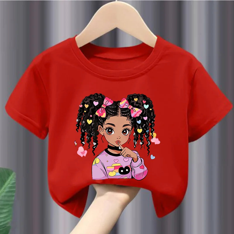 Print Girls Soft and Stretchy T-shirt