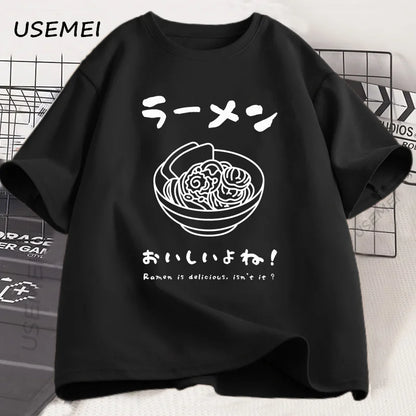 Kawaii Japanese Ramen Noodle Graphic T-Shirt