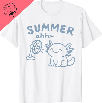 The World Kawaii Types of Axolotl Fish Amphibian T-Shirt