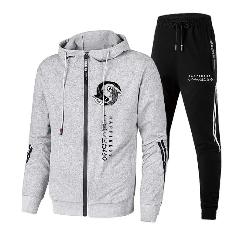 Streetwear Hoodie Sweatpants Set for Men