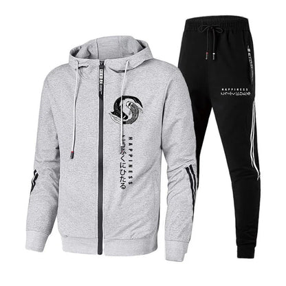 Streetwear Hoodie Sweatpants Set for Men