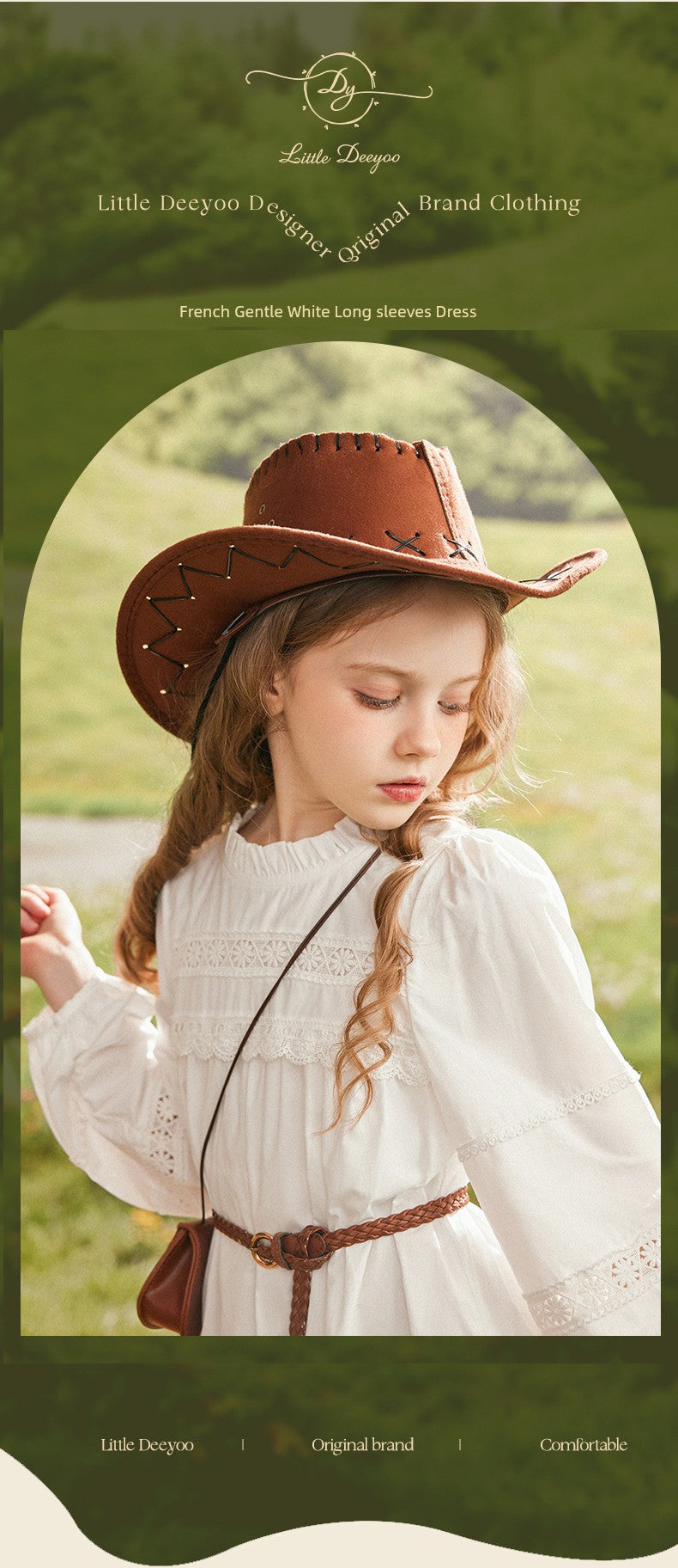 Girl Lace Western Style Spring & Fall Dress