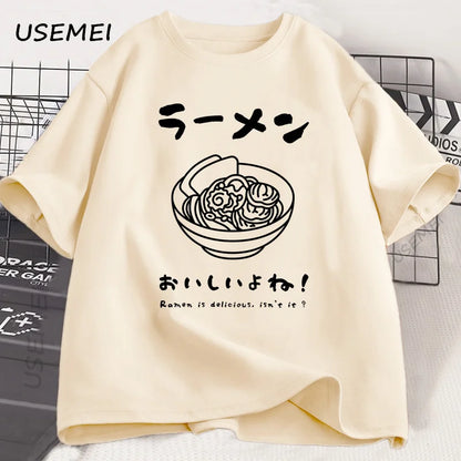 Kawaii Japanese Ramen Noodle Graphic T-Shirt