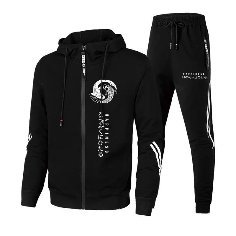 Streetwear Hoodie Sweatpants Set for Men
