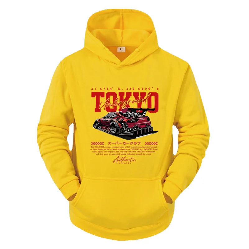 Tokyo Pattern Harajuku Streetwear Hoodie