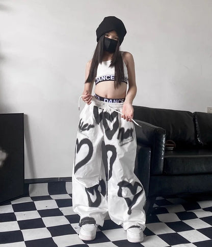 Teens Hip Hop Graffiti Shirt Pant