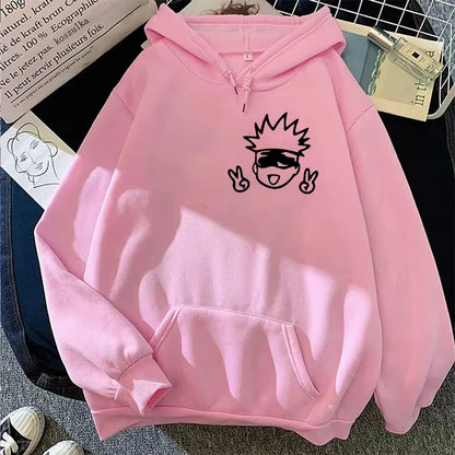 Gojo Satoru Hoodie Kawaii Anime Sweatshirt