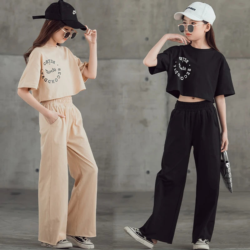 Girls Clothing 2Pcs Set Tops Pants