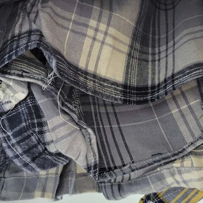 American Retro Streetwear Plaid Patchwork Skirt