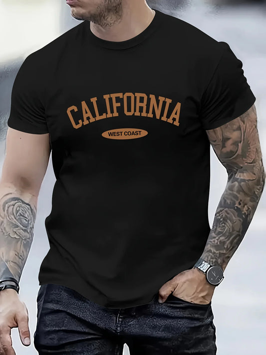 Fashionable CALIFORNIA Letter Printed T-Shirts