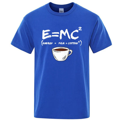 Casual Summer Coffee Print Men’s Tee