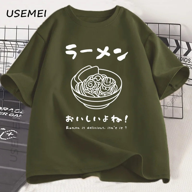 Kawaii Japanese Ramen Noodle Graphic T-Shirt