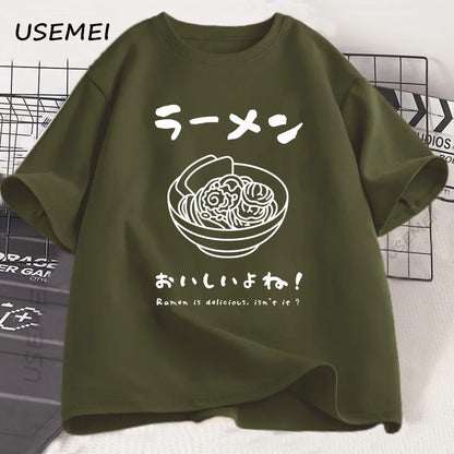 Kawaii Japanese Ramen Noodle Graphic T-Shirt