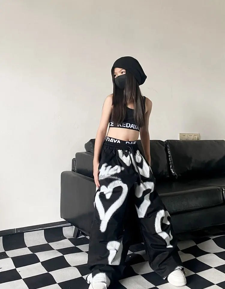 Teens Hip Hop Graffiti Shirt Pant
