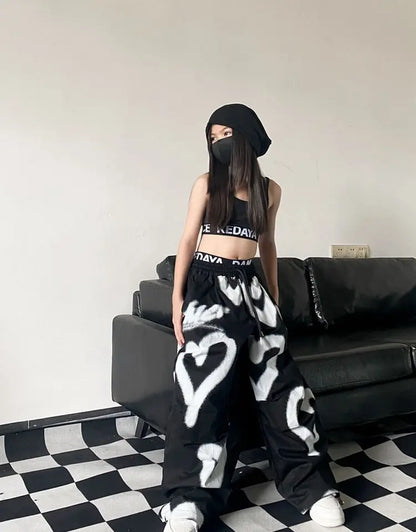 Teens Hip Hop Graffiti Shirt Pant