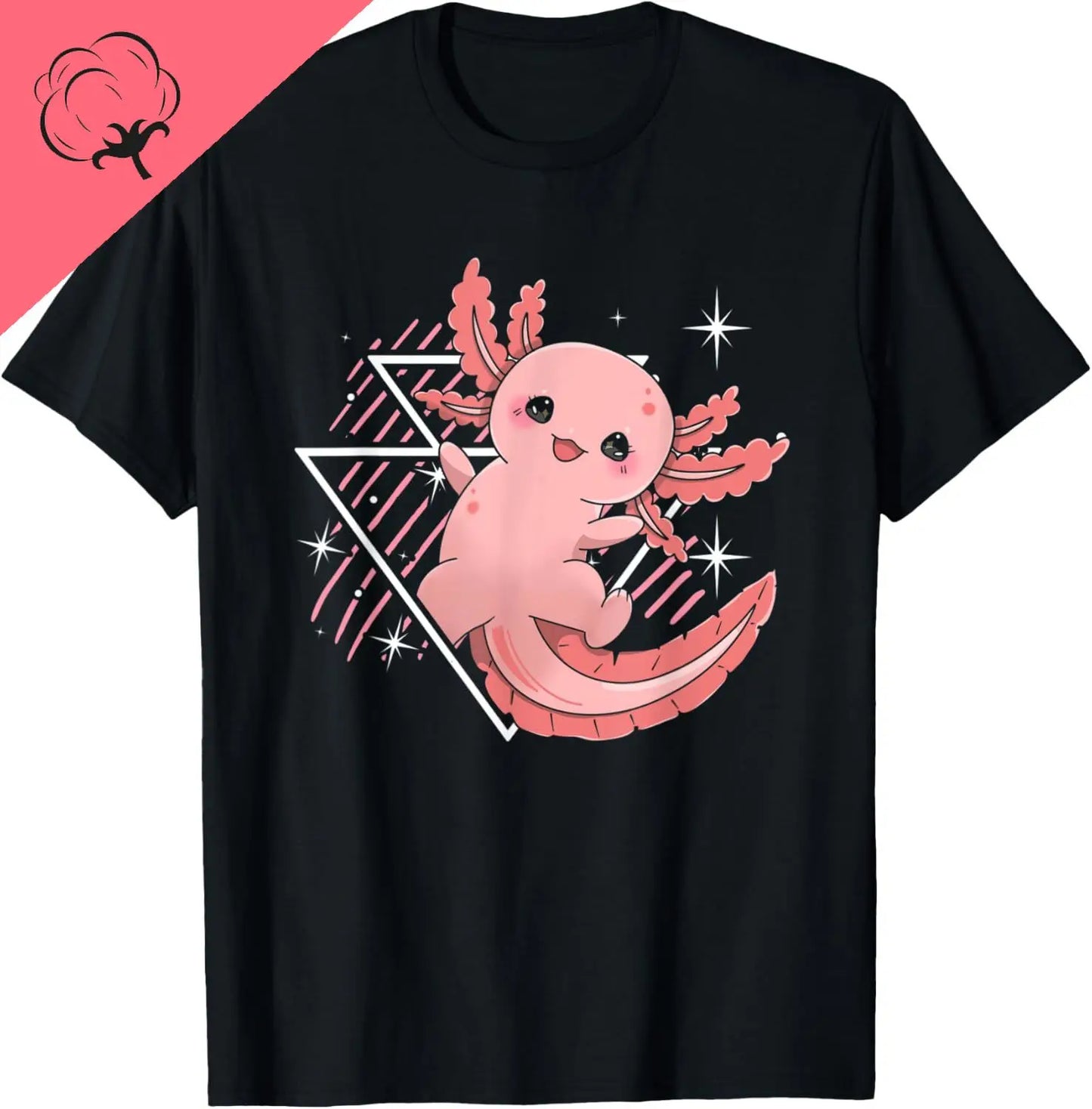 The World Kawaii Types of Axolotl Fish Amphibian T-Shirt