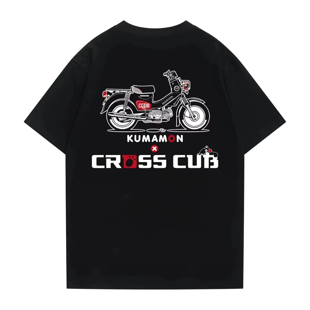 Motorcycle Style Kumamon X Cross Cub Tee