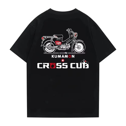 Motorcycle Style Kumamon X Cross Cub Tee