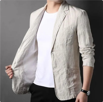 Fashion Coat Linen Blaze