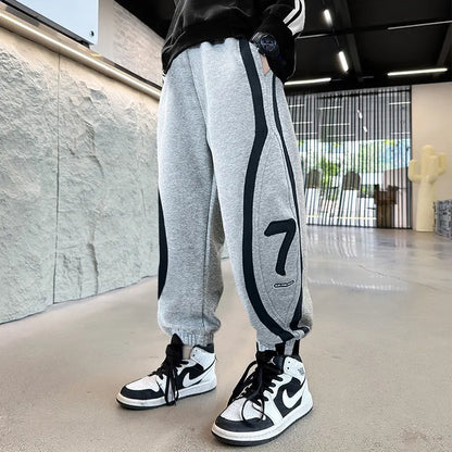 Teen Boys’ Spring Autumn School Trousers