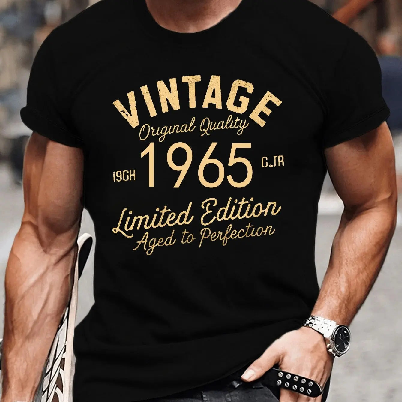 VINTAGE 1965 Letter Printed T-Shirts