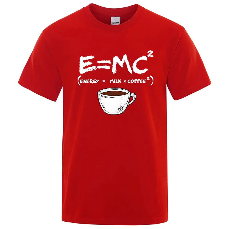 Casual Summer Coffee Print Men’s Tee