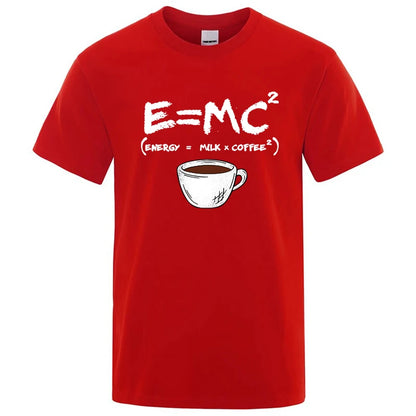 Casual Summer Coffee Print Men’s Tee