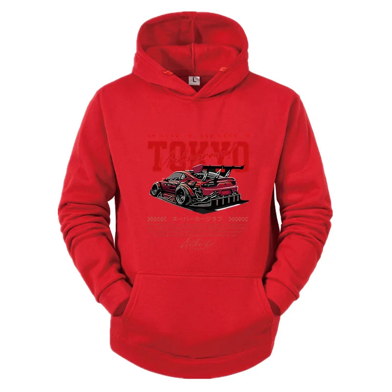 Tokyo Pattern Harajuku Streetwear Hoodie