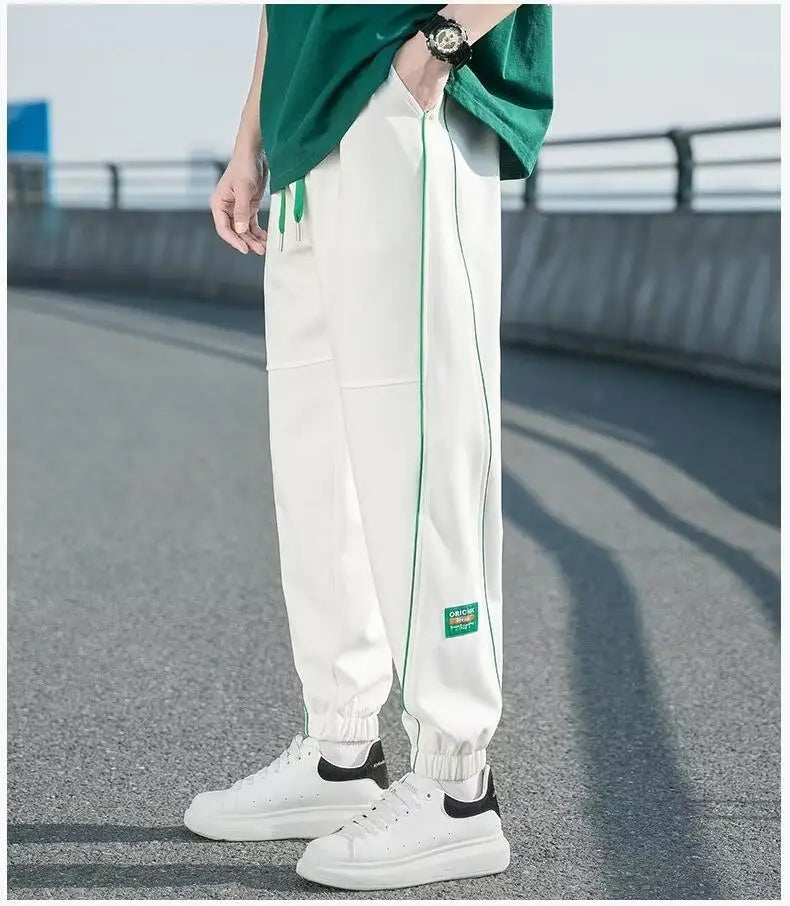 Sporty Drawstring Sweatpants Men