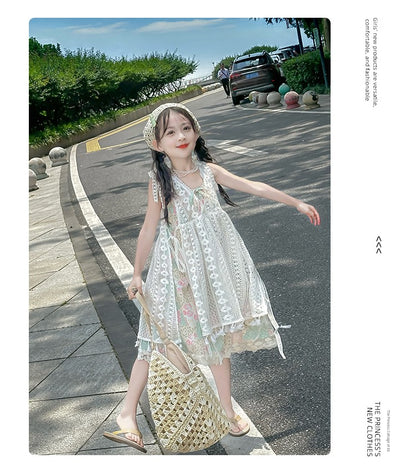Western Style Suspender Dress