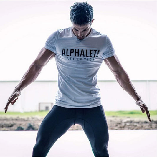 Muscle Running Exercise Short Sleeve T-Shirt