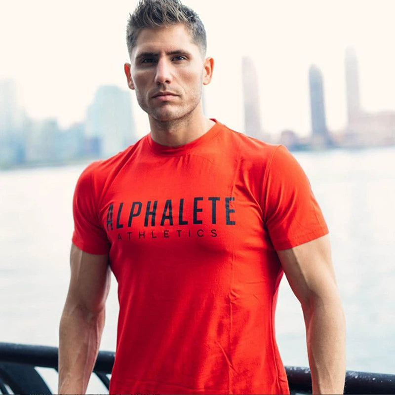 Muscle Running Exercise Short Sleeve T-Shirt